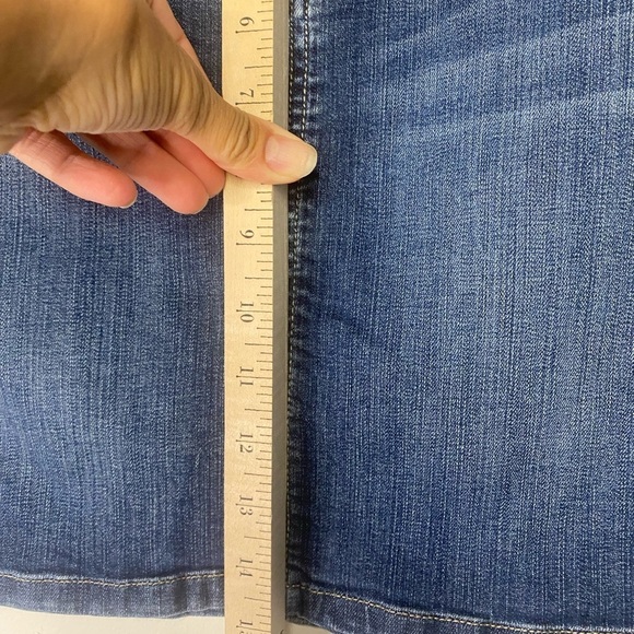 WHBM Jean Mini Skirt With Jeweled Embellishments Western Concert Country Size 0 - Picture 4 of 10